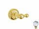 Крючок двойной Cezares Aphrodite золото с кристаллом Swarovski (APHRODITE-DHK2-03/24-Sw)  (APHRODITE-DHK2-03/24-Sw)
