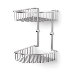 Langberger 10860 I полка для душевой кабины двухэтажная, хром