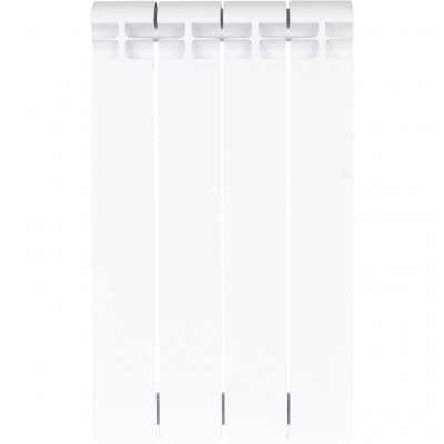 Радиатор биметаллический боковое подключение (белый RAL 9016) STOUT ALPHA 500 4 секций (SRB-2310-050004)