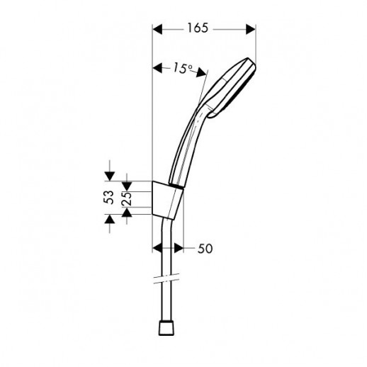 Hansgrohe Croma 100 Vario/Porter'S 27594000 душевой гарнитур, хром