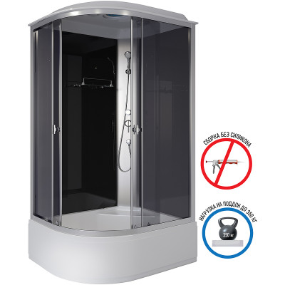 Душевая кабина Niagara Eco 110x80 R E110/80/40R/TN асимметричная