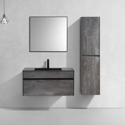 Тумба под раковину Vincea Chiara 1000 подвесная 1 ящик soft-close, G.Stone VMC-2C100GS