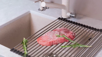 Ролл-мат для мойки черн. силикон ROLL-01-Silicone-BL (4997006)