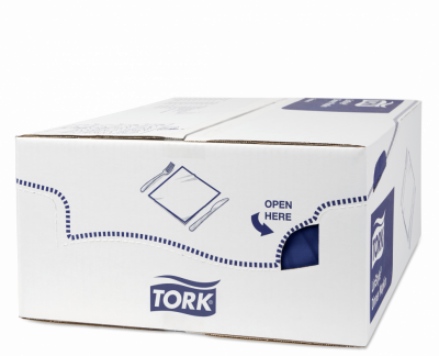 Салфетки Tork LinStyle, Premium, 39х39 см, 1 сл, 50 листов, темно-синие