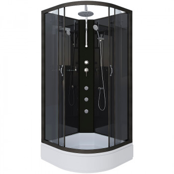 Душевая кабина Niagara Classic 90x90 NG-6501-14BKTG с гидромассажем четверть круга