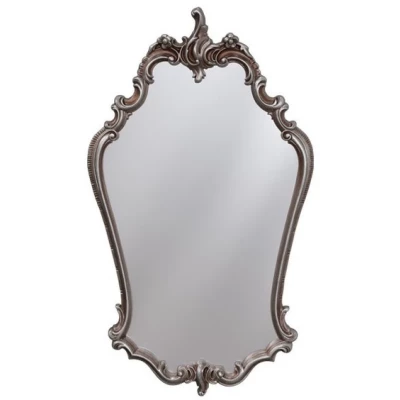 Зеркало для ванной 54х92 см античное серебро Caprigo PL415-ANTIC CR округлое