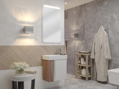 Зеркало Aquaton Вита (1A221902VT010), белый, настенное