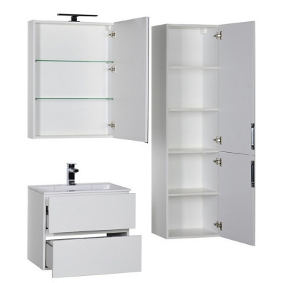 Aquanet Алвита 70 тумба с раковиной, белый