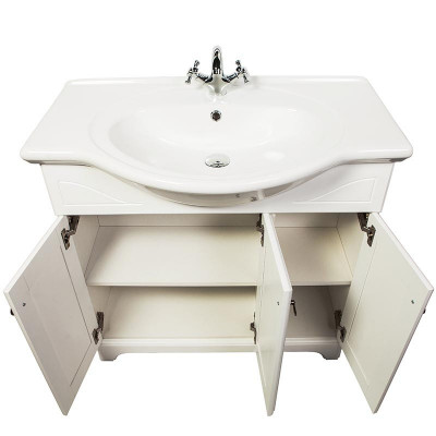 Тумба с раковиной для ванной Orange Classic 85 Белая (F7-85TU3)