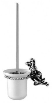 Щетка для унитаза Art&Max ATHENA AM-B-0611-T, серебро