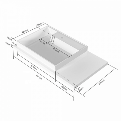 Раковина над стиральной машиной СаНта Юпитер 90 L (900128)