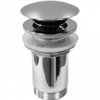 Azzurra PILTR донный клапан для раковины с переливом, автомат (click-clack), хром