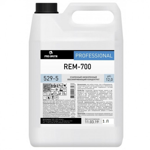 Pro-brite 529-1 Rem-700 Усиленный низкопенный обезжиривающий концентрат, 1 л