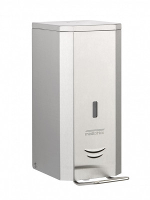 Диспенсер пены Mediclinics DJFP035CS, настенный, механическое управление, объем: 1,5 л, нержавеющая сталь, поверхность: матовая