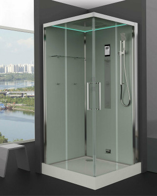 Душевая кабина Timo Premium 100x100 NURAH-516 с баней с гидромассажем квадратная