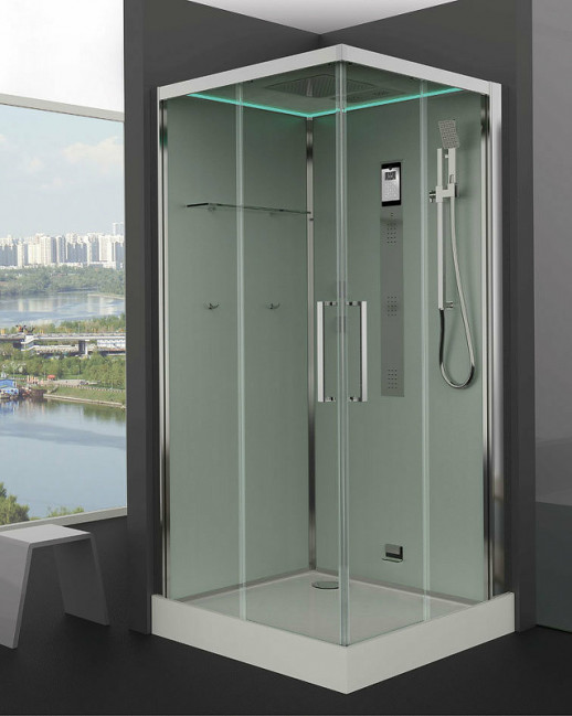 Душевая кабина Timo Premium 100x100 NURAH-516 с баней с гидромассажем квадратная