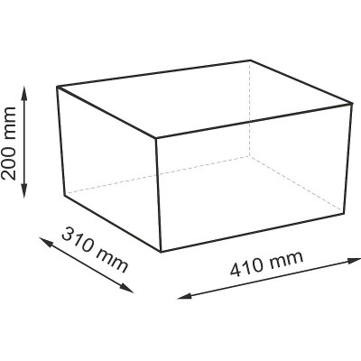 Бельевая корзина WasserKRAFT Abens WB-220-L темно-коричневая