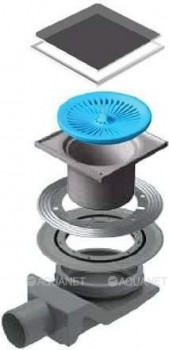 Трап для душа Pestan Confluo Standard Ceramic 4 13000088  Нержавеющая сталь / Пластик