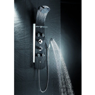 VALENTIN I-Deco Nautilus 513300 000 00 душевая панель, черная/хром