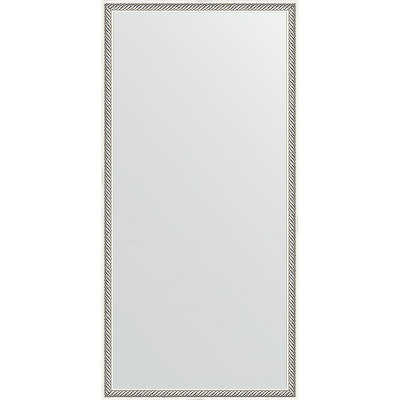 Зеркало настенное Evoform Definite 98х48 BY 0691 в багетной раме Витое серебро 28 мм