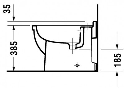 DURAVIT Starck 3 2230100000 биде напольное