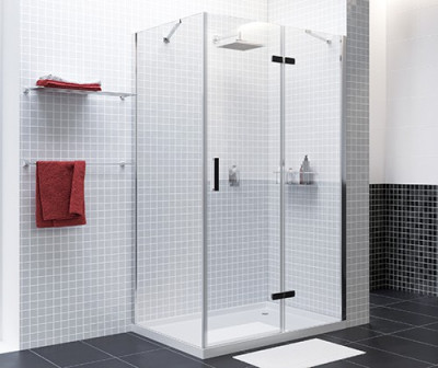 WasserKRAFT Aller 10H06RBLACK MATT душевой уголок 120х80 см, с правой распашной дверью