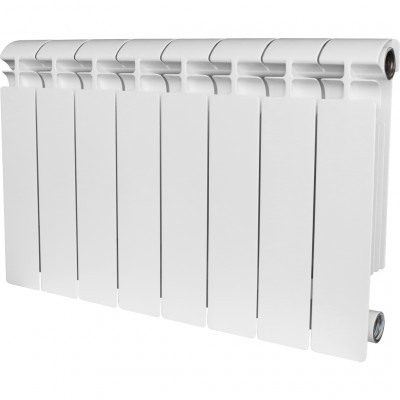 Радиатор биметаллический боковое подключение (белый RAL 9016) STOUT ALPHA 350 6 секций (SRB-2310-035006)
