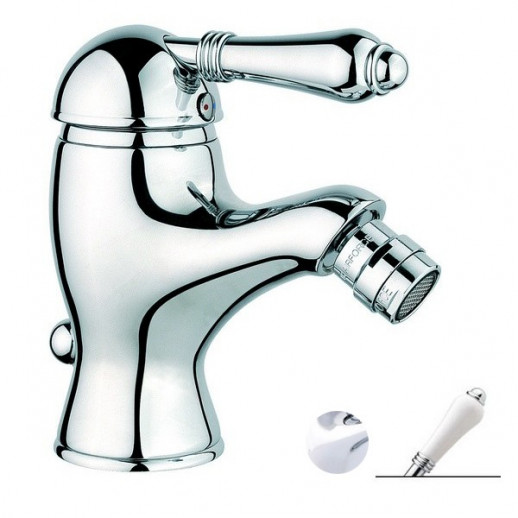 Nicolazzi Classica 3403 CR 76 смеситель для биде с д/к, хром/ручка P.Mont Blanc