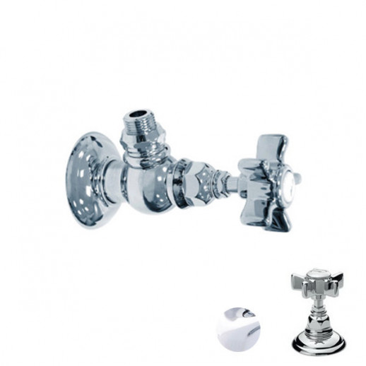 Nicolazzi Classica 1447 CR 18 запорный вентиль для стиральной машины, хром/ручка Dames Anglaises