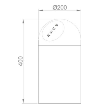 NOFER 14114.10.B ведро для мусора c крышкой push-open 10 л, нержавеющая сталь
