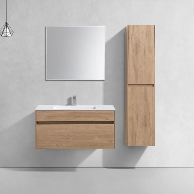 Тумба под раковину Vincea Chiara 1000 подвесная 1 ящик soft-close, N.Oak VMC-2C100NO