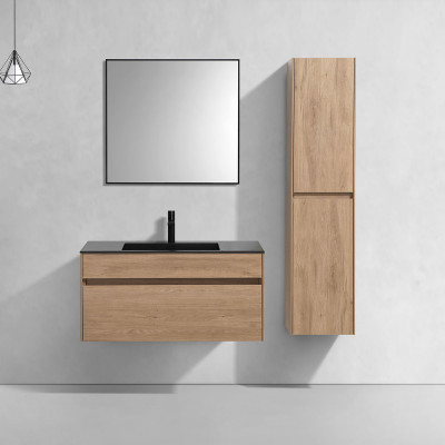 Тумба под раковину Vincea Chiara 1000 подвесная 1 ящик soft-close, N.Oak VMC-2C100NO
