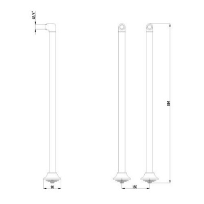 Lemark LM8565C колонны высокие, хром