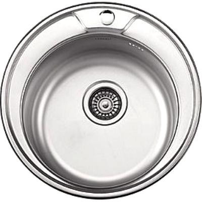 Одинарная мойка из нержавеющей стали врезная 49x49 см Ledeme L64949-6