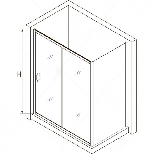 Душевой уголок RGW Passage PA-76 180х120 35087682-11 прозрачный профиль хром прямоугольный
