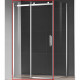 Душевая дверь AQUAme 120 AQM4201F-12 пр-ль хром стекло прозрачное  (AQM4201F-12)