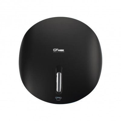 Диспенсер для туалетной бумаги - барабан, пластиковый, черного, с глазком, с ключом GFmark (9152)