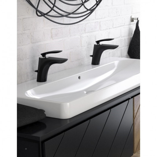 Смеситель для раковины KLUDI BALANCE хром черный матовый 520268775