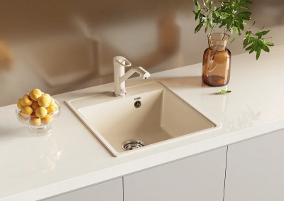 Кухонная мойка Ulgran Quartz Forte 460-01 прямоугольная 460х500х200 одна чаша жасмин