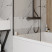 Шторка на ванну 60x140 Maretti Project Black PB41F6014099, черный профиль