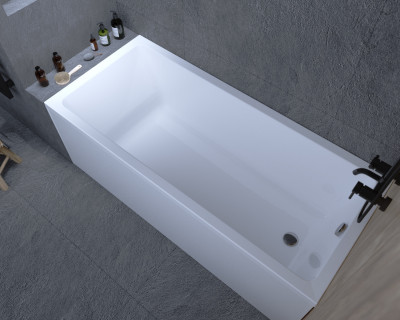 Ванна акриловая Marka One BIANCA 170x75 прямоугольная 237 л белая (01бья1775)
