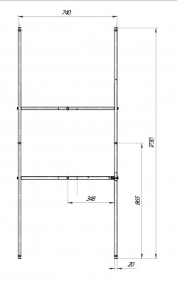 Каркас разборной для прямоугольной ванны Marka One ПУ 180x80 (03пу1880)