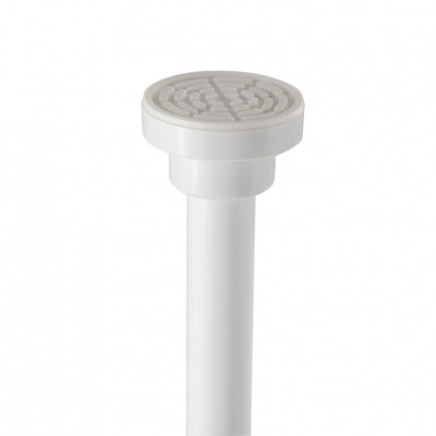 Карниз GFmark белый премиум, в ванную комнату 130х240 см без колец, алюминиевый с усиленным креплением (10012)