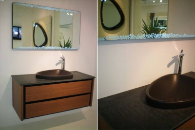 Armadi Art Moderno Bocciolo BCE126 тумба с раковиной, коричневая, 126 см