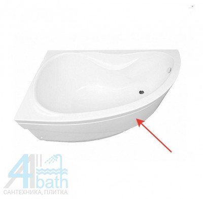 Aquanet Maldiva 00171008 L экран под ванну 150х59,5 см, белый