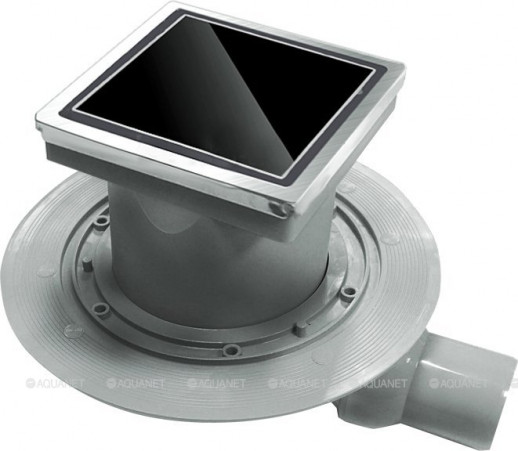 Трап для душа Pestan Confluo Standard Black Glass 1 13000089 Нержавеющая сталь / Пластик / Стекло