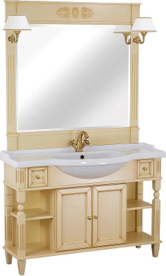 Раковина-столешница Migliore Kantri 121 26630 белая прямоугольная