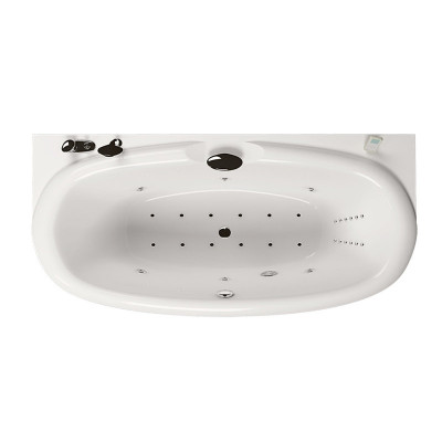 Акватика Скульптура Базик ванна с гидромассажем, 190 см х 90 см