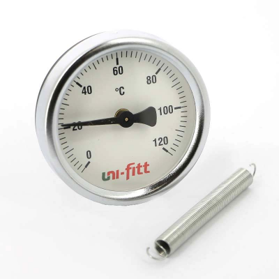Термометр накладной UNI-FITT 63мм с пружиной (320P4030)