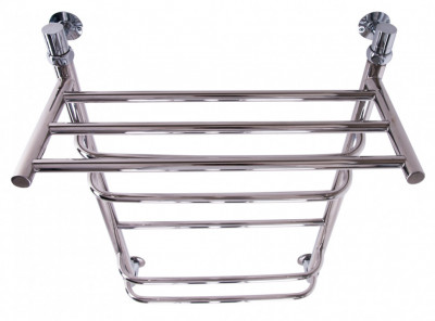 Водяной полотенцесушитель Акванерж Скоба прямая с полкой 800x600 (00-098060)